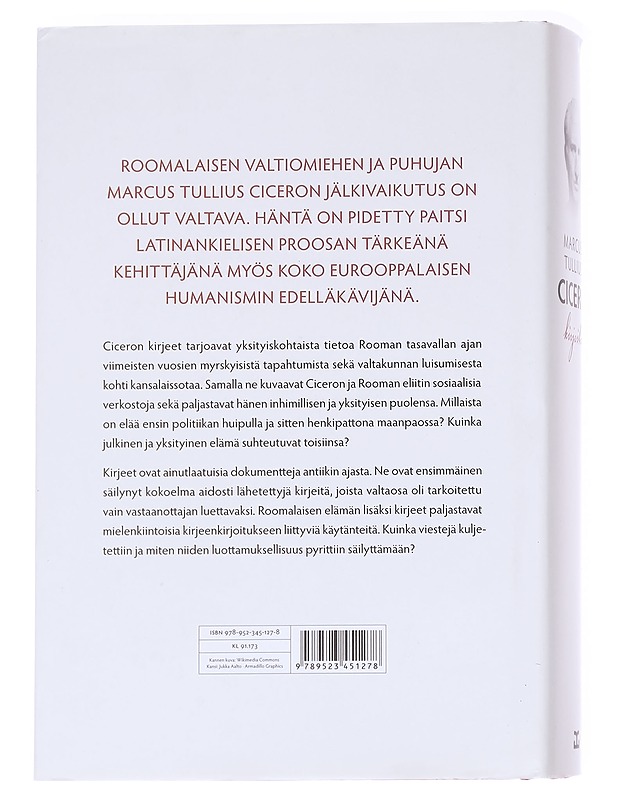 Kirjeitä / vuodet valtiomiehenä - Cicero, Marcus Tullius - Tietokirjat - 10105613074 - 1