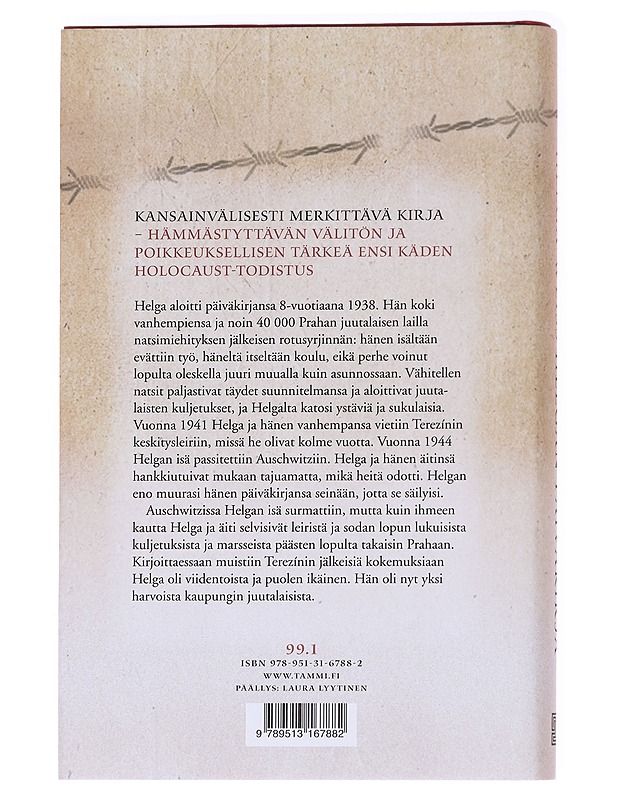 Helgan päiväkirja / nuorena tyttönä keskitysleirillä - Weiss, Helga - Elämäkerrat ja muistelmat - 10105613105 - 1