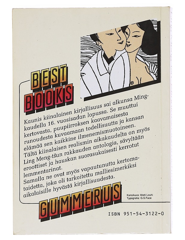 KIINALAISIA LEMMENTARINOITA - Ling, Meng-tsu - Romaanit ja novellit - 10105613139 - 1