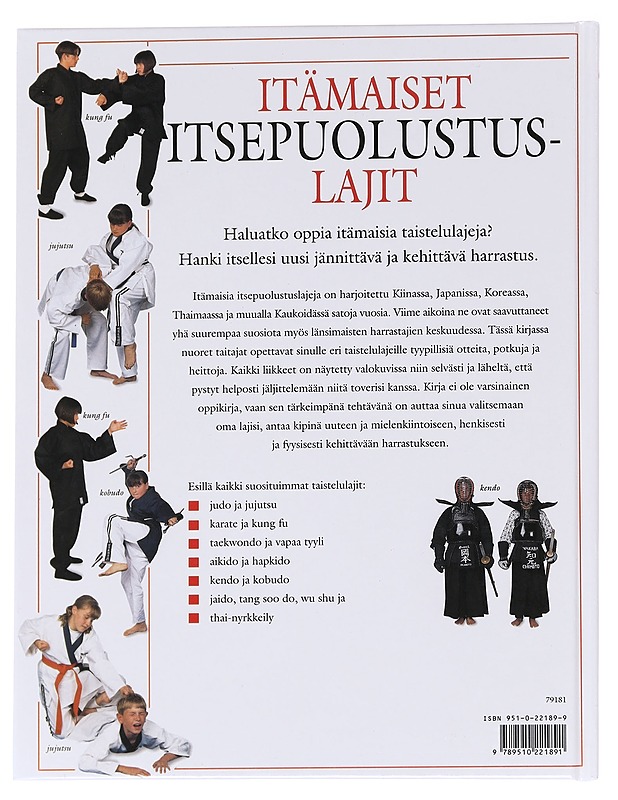 Itämaiset itsepuolustuslajit - Mitchell, David - Kirja lahjaksi - 10105613191 - 1