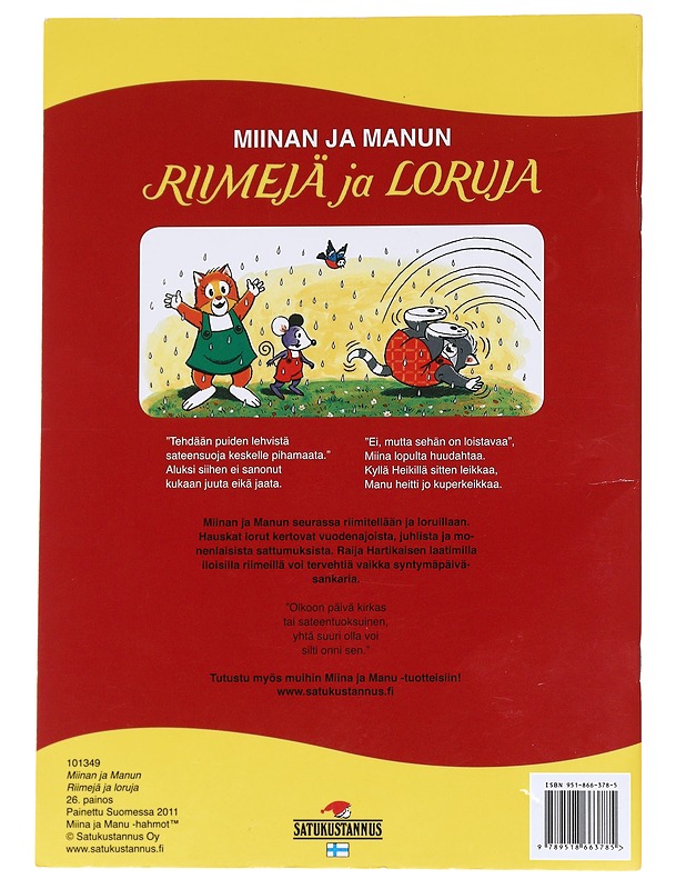 Miinan ja Manun riimejä ja loruja - Teutori, 1941-2000 - Lastenkirjat - 10105613200 - 1