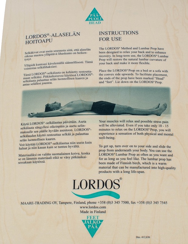 LORDOS -alaselän hoitoapu  - Kuntoilu - 10105613216 - 3