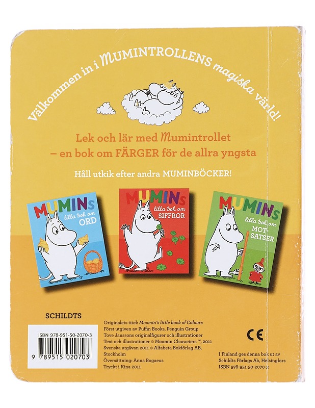 Mumins lilla bok om färger - Jansson, Tove - Lastenkirjat - 10105613219 - 1