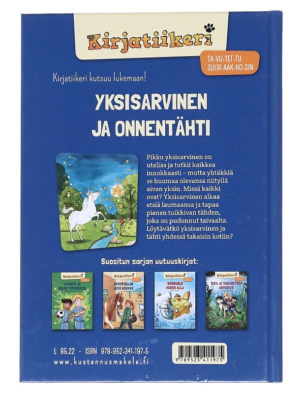 Yksisarvinen ja onnentähti - Moser, Annette - Lastenkirjat - 10105613259 - 1