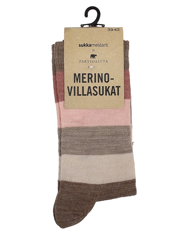 SUKKAMESTARIT X PARTIOAITTA merinovillasukat, 39-42 - Asusteet - 10105613355 - 0