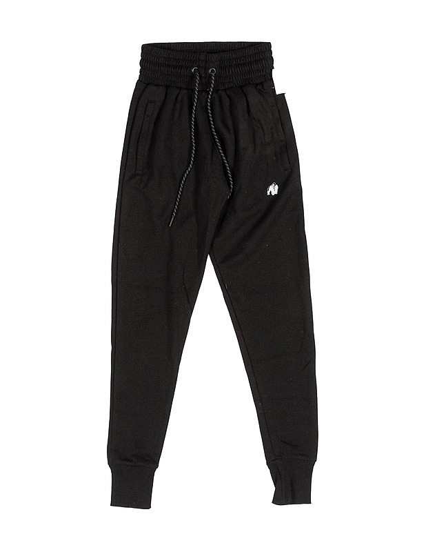 GORILLA WEAR mustat collegehousut, XS - Lasten vaatteet - 10105613368 - 0