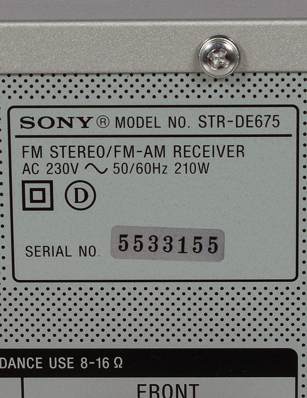 SONY STR-DE675 AV-vahvistin - Viihde-elektroniikka - 10105613410 - 3