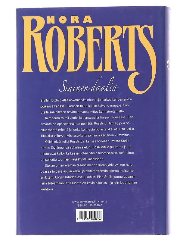 Sininen daalia - Roberts, Nora - Romaanit ja novellit - 10105613449 - 1