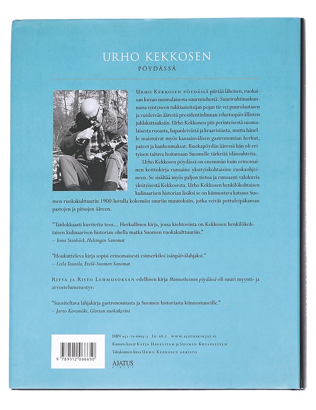 Urho Kekkosen pöydässä - Risto ja Ritva Lehmusoksa - Kirja lahjaksi - 10105613780 - 1