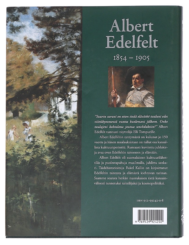 Albert Edelfelt : 1854-1905 - Kallio, Rakel - Elämäkerrat ja muistelmat - 10105613871 - 1