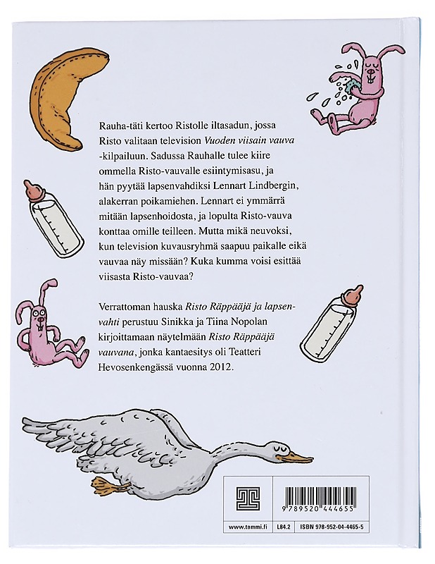 Risto Räppääjä ja lapsenvahti - Nopola, Sinikka - Lastenkirjat - 10105613908 - 1