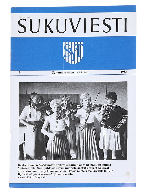  Sukuviesti No. 6 / 1983 - Lehdet - 10105613972 - 0
