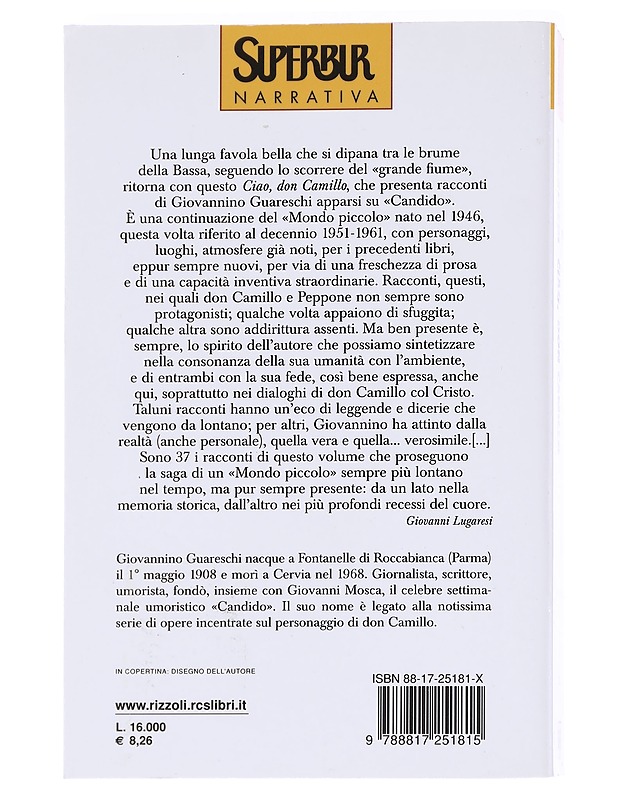 Guareschi Ciao, Don Camillo - Mondo Piccolo - Romaanit ja novellit - 10105614042 - 1