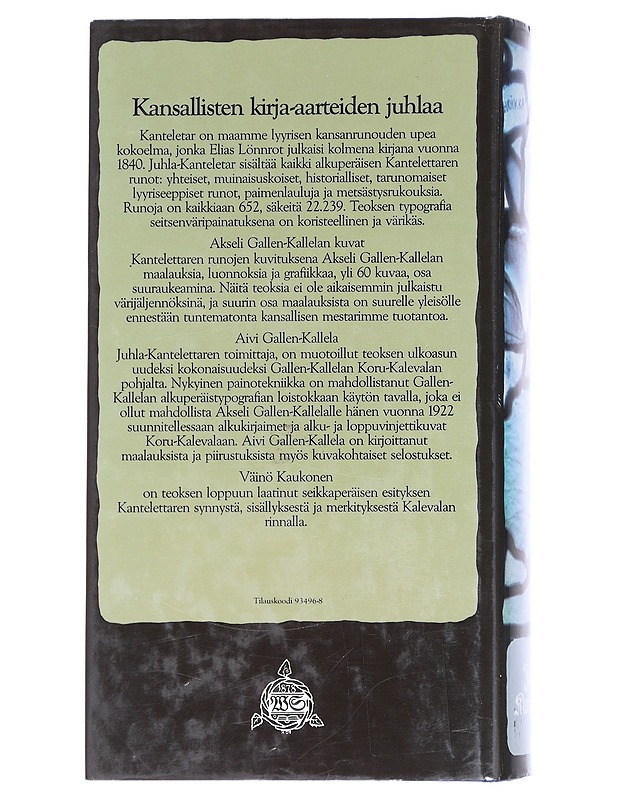 Kanteletar - Lönnrot, Elias - Romaanit ja novellit - 10105614068 - 1