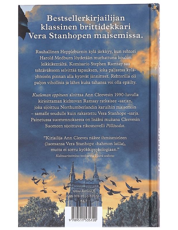 Kuoleman oppitunti - Cleeves, Ann - Romaanit ja novellit - 10105614288 - 1