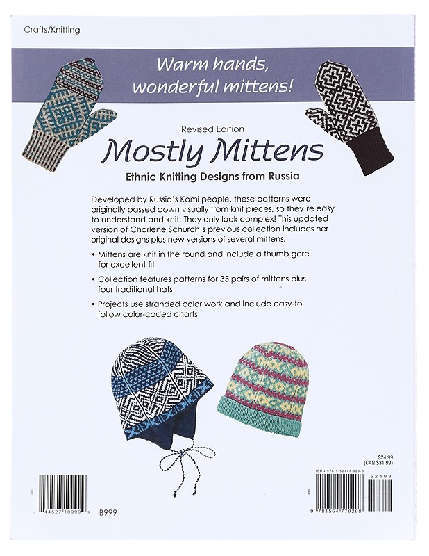 Mostly mittens : Ethnic knitting designs from Russia, revised edition - Charlene Schurch - Tietokirjat ja oppaat - 10105614465 - 1