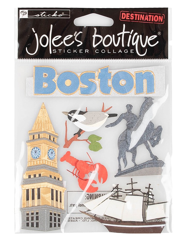 STICKO Jolee's Boutique Sticker Collage Destination Boston tarra-arkki - Askartelu - 10105614487 - 0