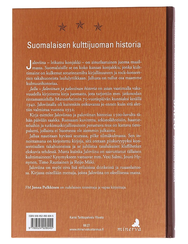 Jallu : jaloviinan ja paloviinan historia - Jonna Pulkkinen - Tietokirjat ja oppaat - 10105614518 - 1