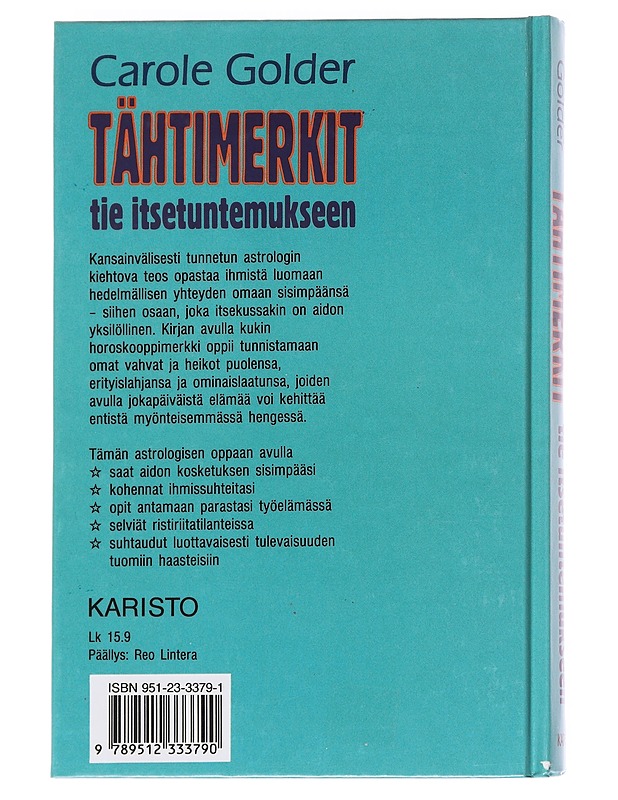 Tähtimerkit / tie itsetuntemukseen - Carole Golder - Harrastekirjat - 10105614627 - 1