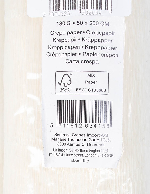 SØSTRENE GRENE kreppipaperi - Askartelu - 10105614641 - 1