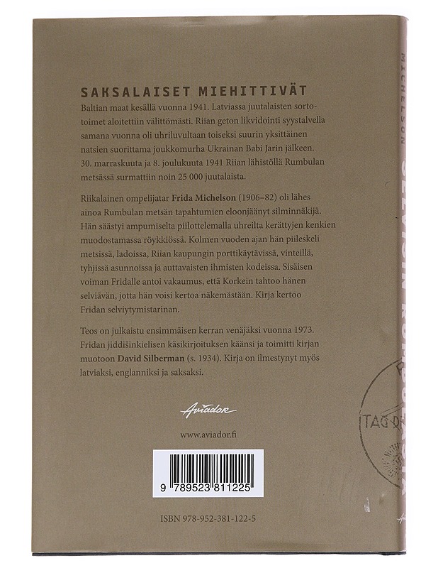 Selvisin Rumbulasta - Michelson, Frida - Elämäkerrat ja muistelmat - 10105614678 - 1