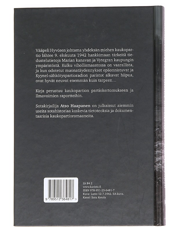 Kaukopartio Marian kanavalla - Atso Haapanen - Romaanit ja novellit - 10105614729 - 1