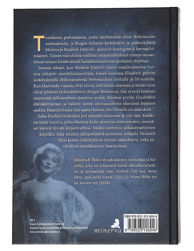 Marlene Dietrich ja salattu sisar, fasismin varjo tähtikultin yllä - Thies, Heinrich - Elämäkerrat ja muistelmat - 10105614757 - 1