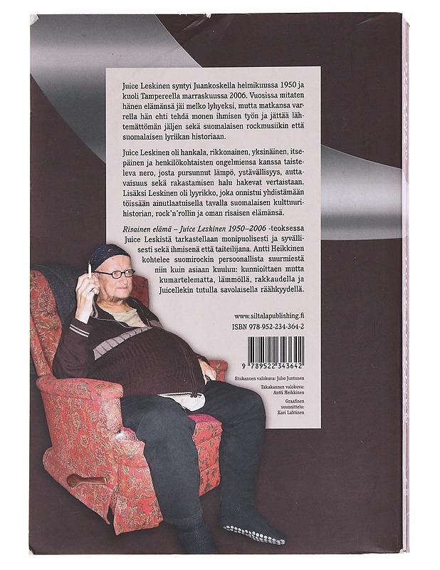 Risainen elämä : Juice Leskinen 1950-2006 - Antti Heikkinen - Tietokirjat ja oppaat - 10105614762 - 1