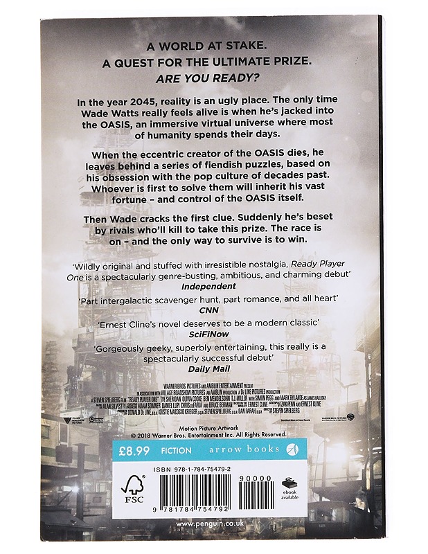 Ready player one - Ernest Cline - Fantasia- ja scifi - 10105614804 - 1