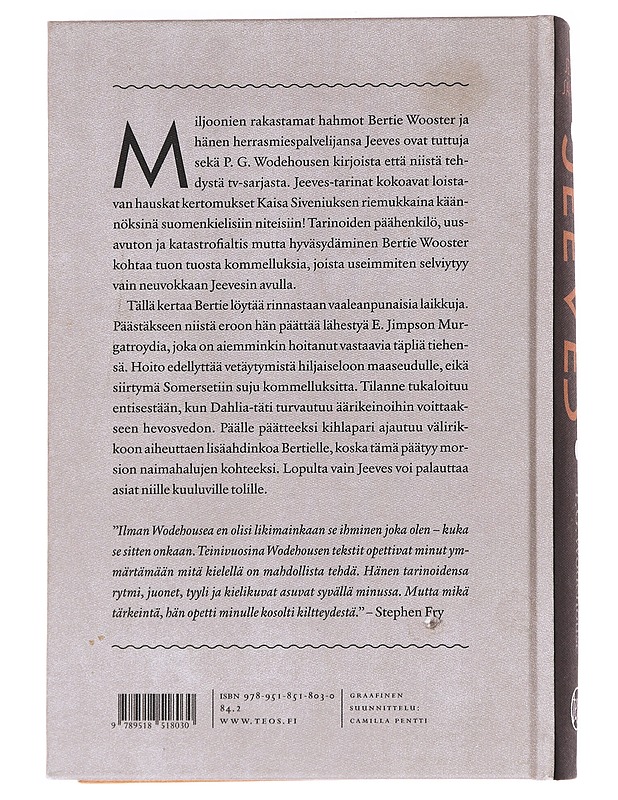 Selvät sävelet, Jeeves - Wodehouse, P. G. - Romaanit ja novellit - 10105614822 - 1