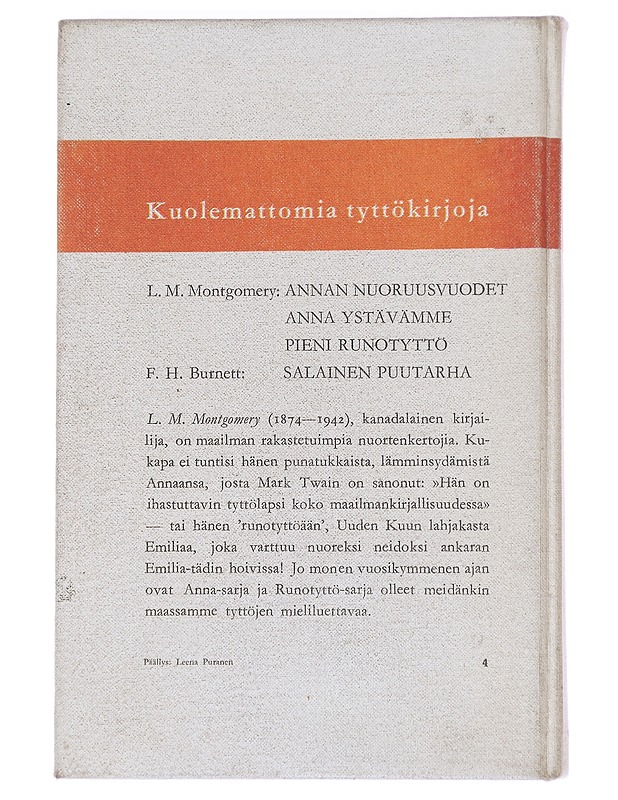 Annan nuoruusvuodet - Montgomery, L. M. - Nuorten kirjat - 10105614849 - 1