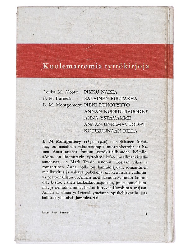 Annan unelmavuodet - L. M. Montgomery - Nuorten kirjat - 10105614863 - 1