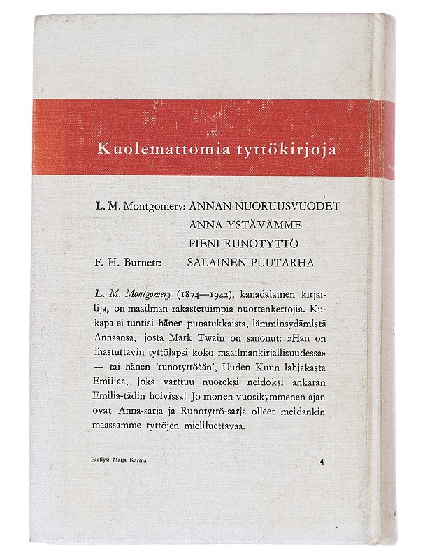 Pieni runotyttö - L. M. Montgomery  - Nuorten kirjat - 10105614873 - 1