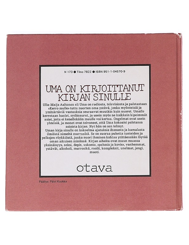UMAN KIRJA SINULLE - Aaltonen, Ulla-Maija - Tietokirjat ja oppaat - 10105614884 - 1