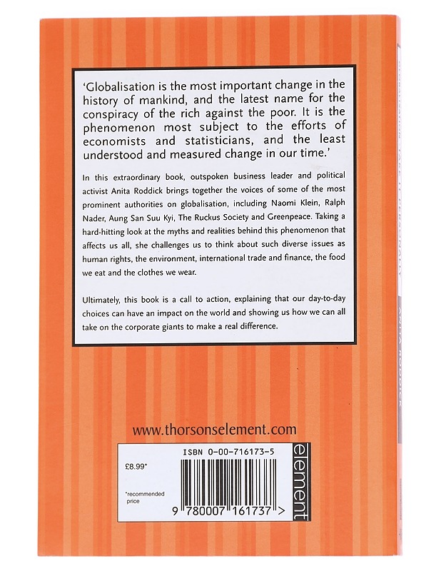 Take it personally : an action guide for conscious consumers - Roddick, Anita - Tietokirjat ja oppaat - 10105614892 - 1