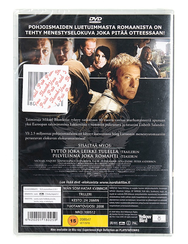Miehet jotka vihaavat naisia - DVD - DVD-elokuvat - 10105614995 - 1