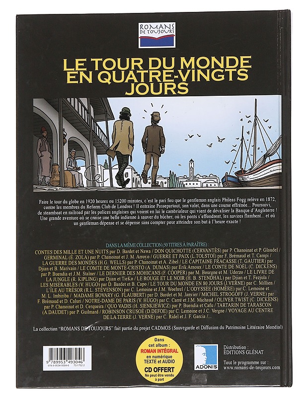 Le Tour du monde en quatre-vingts jours - Jules ,Verne - Lastenkirjat - 10105614999 - 1