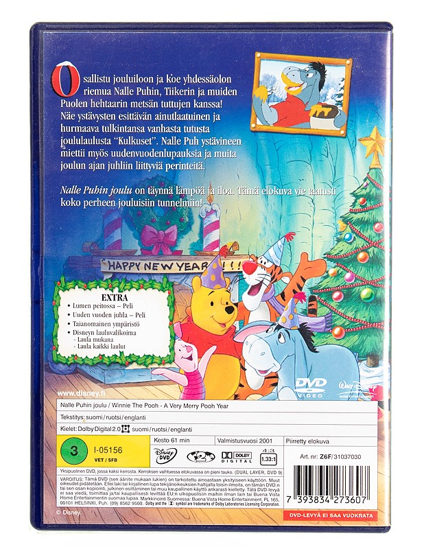 Nalle Puhin Joulu - DVD - DVD-elokuvat - 10105615049 - 1