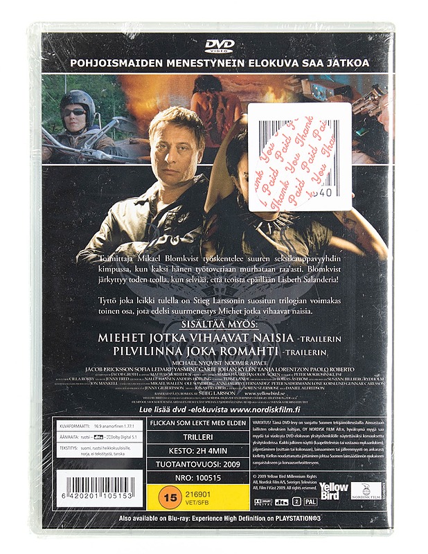 Tyttö joka leikki tulella - DVD - DVD-elokuvat - 10105615055 - 1