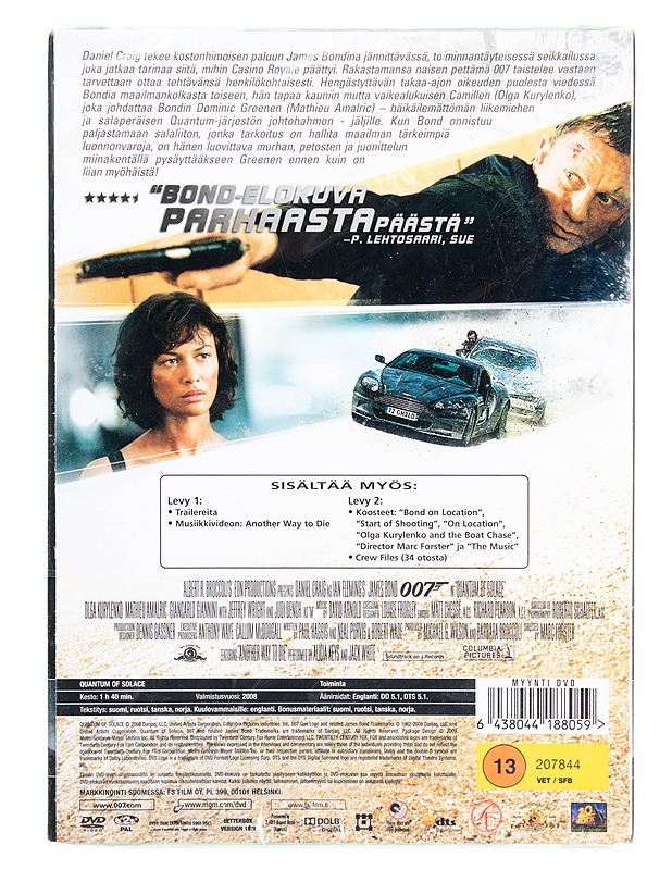 Quantum of Solace - DVD - DVD-elokuvat - 10105615095 - 1