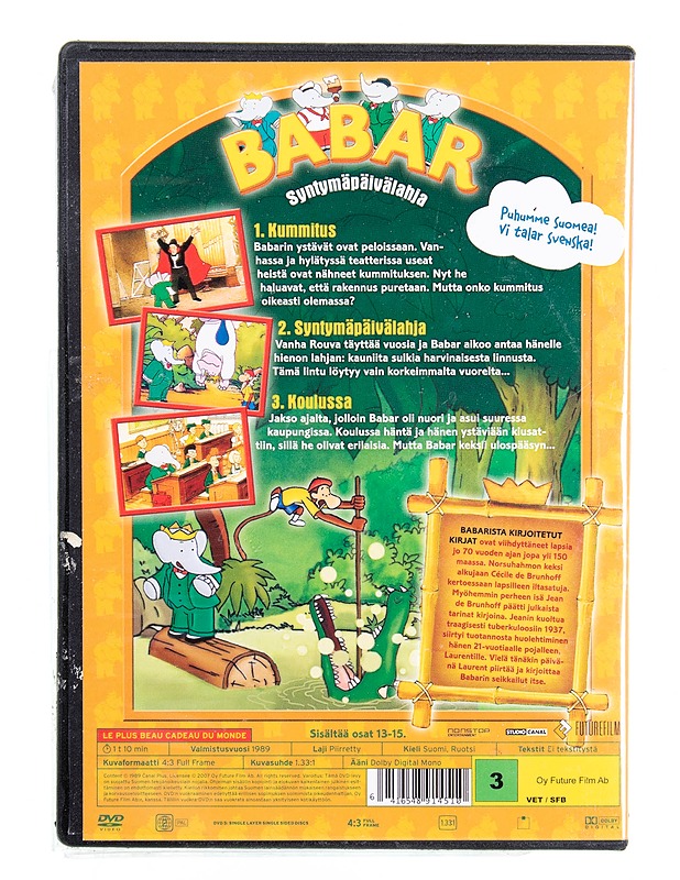 Babar syntymäpäivälahja - DVD - DVD-elokuvat - 10105615123 - 1