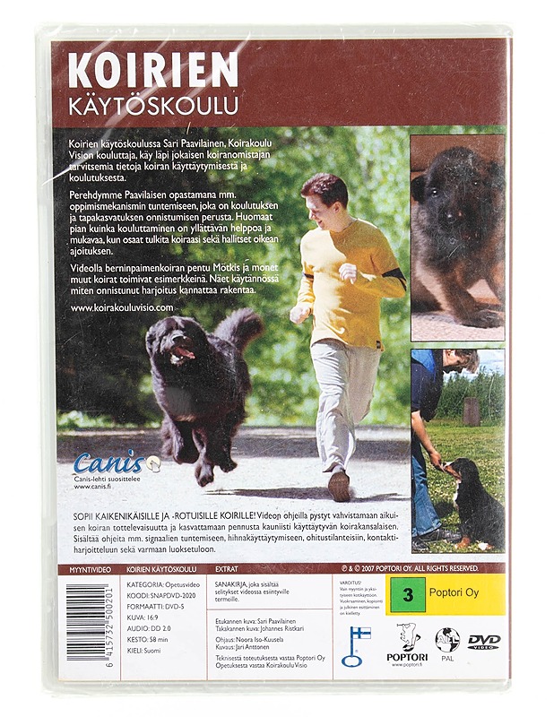 Koirien käytöskoulu - DVD - DVD-elokuvat - 10105615125 - 1