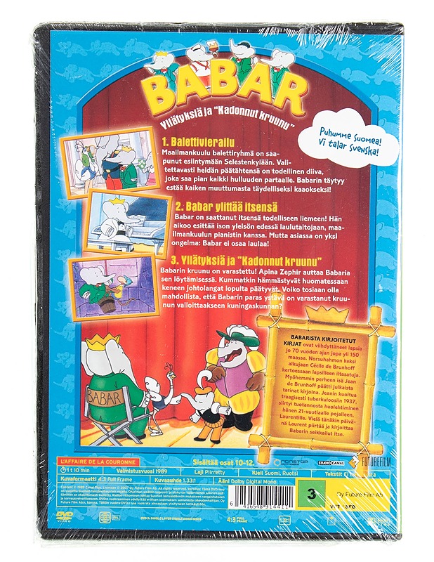 Babar yllätyksiä ja kadonnut kruunu - DVD - DVD-elokuvat - 10105615127 - 1