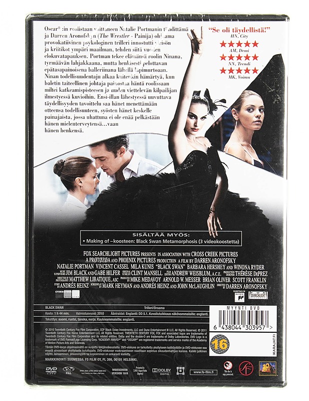 Black Swan - DVD - DVD-elokuvat - 10105615160 - 1