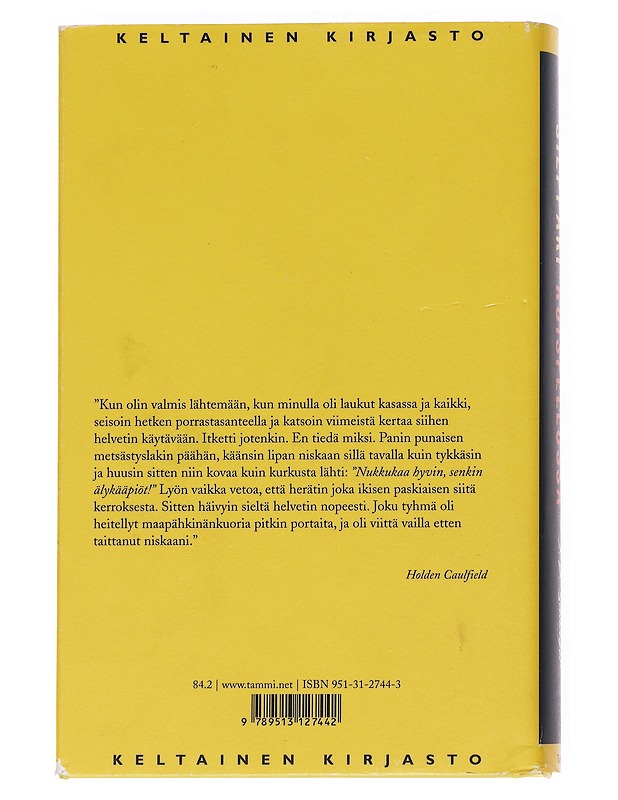 Sieppari ruispellossa - SALINGER, J. D. - Romaanit ja novellit - 10105615214 - 1