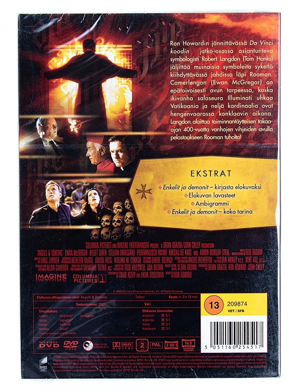 Enkelit ja Demonit - DVD - DVD-elokuvat - 10105615229 - 1