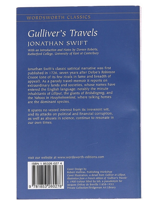 Gulliver's Travels - Jonathan Swift - Romaanit ja novellit - 10105615257 - 1