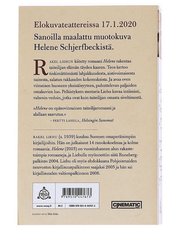 Helene / romaani Helene Schjerfbeckin elämästä - Rakel Liehu - Elämäkerrat ja muistelmat - 10105615297 - 1