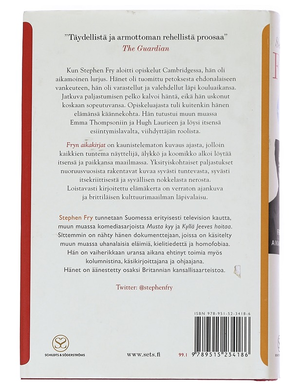 Fryn aikakirjat / muistelma - Fry, Stephen - Elämäkerrat ja muistelmat - 10105615310 - 1