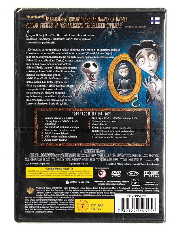 Corpse Bride - DVD - DVD-elokuvat - 10105615343 - 1